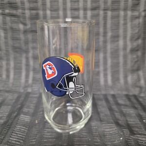 Denver Broncos Doritos Glass NFL Old Logo 6" tall Beer Football